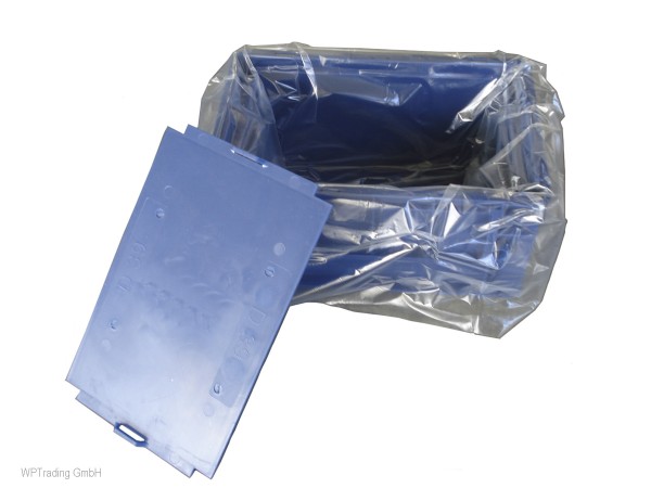 Seitenfaltensäcke 315+215x450 mm, transparent für KLT