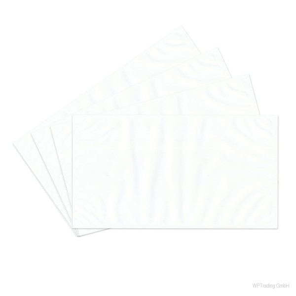 Lieferscheintaschen aus Kraft-Papier, DinLang, 24 x 13,1 cm, Transparent